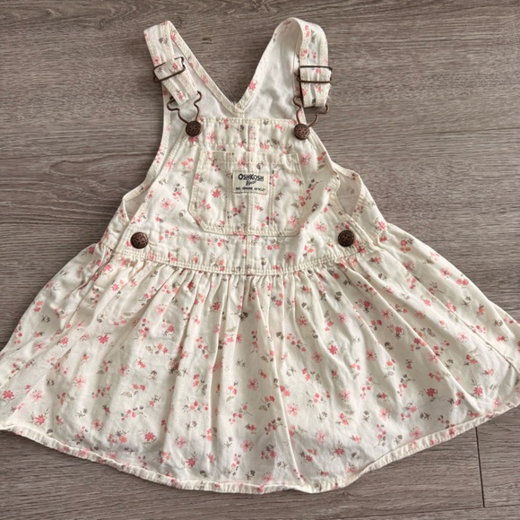 OshKosh B'gosh Other - OshKosh B'gosh Floral Overall Dress size 2t